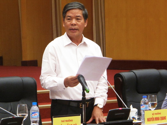 Bộ trưởng Nguyễn Minh Quang phát biểu chỉ đạo tại Hội nghị