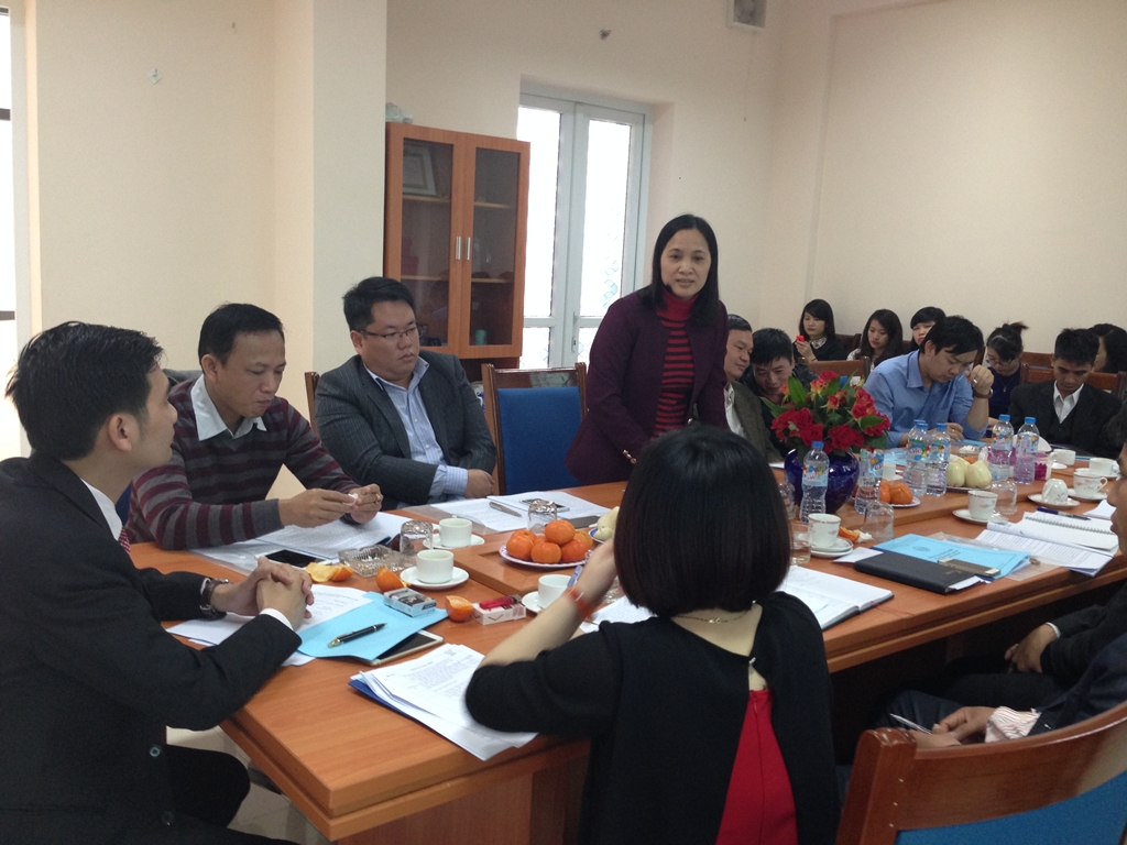 Bà Nguyễn Thị Hằng - Chánh Văn phòng - Trung tâm QH&ĐTTNNQG phát biểu tại Hội nghị