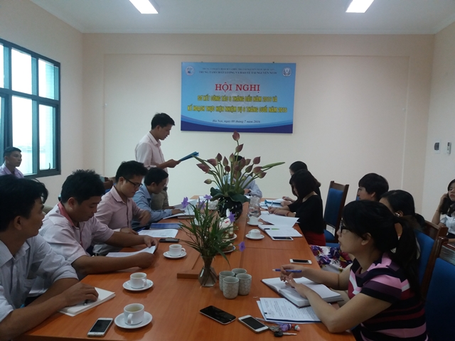 Ông Nguyễn Văn Giang – Trưởng phòng Điều tra – Bảo vệ tài nguyên nước phát biểu tại Hội nghị