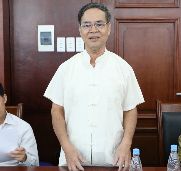 PGS.TS. Nguyễn Văn Đản, Hội Địa chất thủy văn Việt Nam phát biểu tại Hội thảo