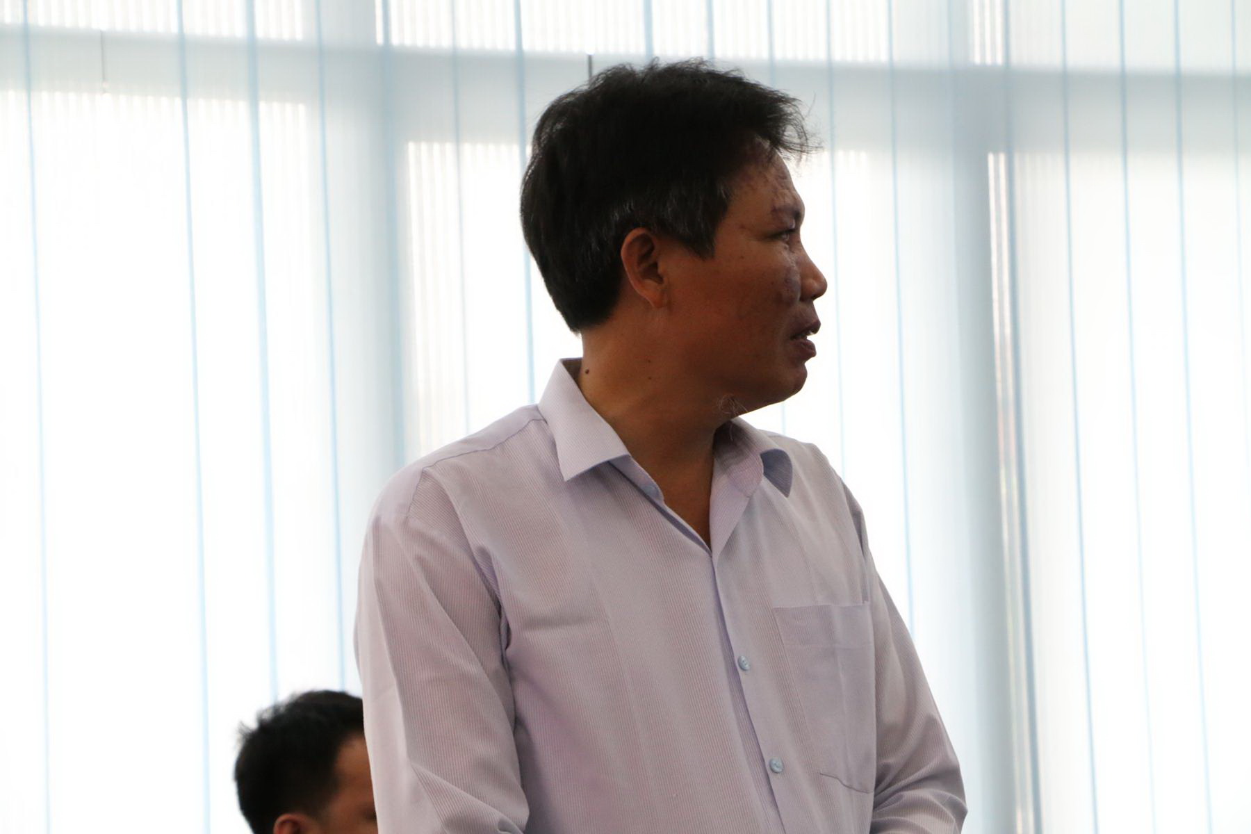 Đồng chí Nguyễn Ton – Chủ nhiệm thành phần đề án trình bày tại Hội thảo